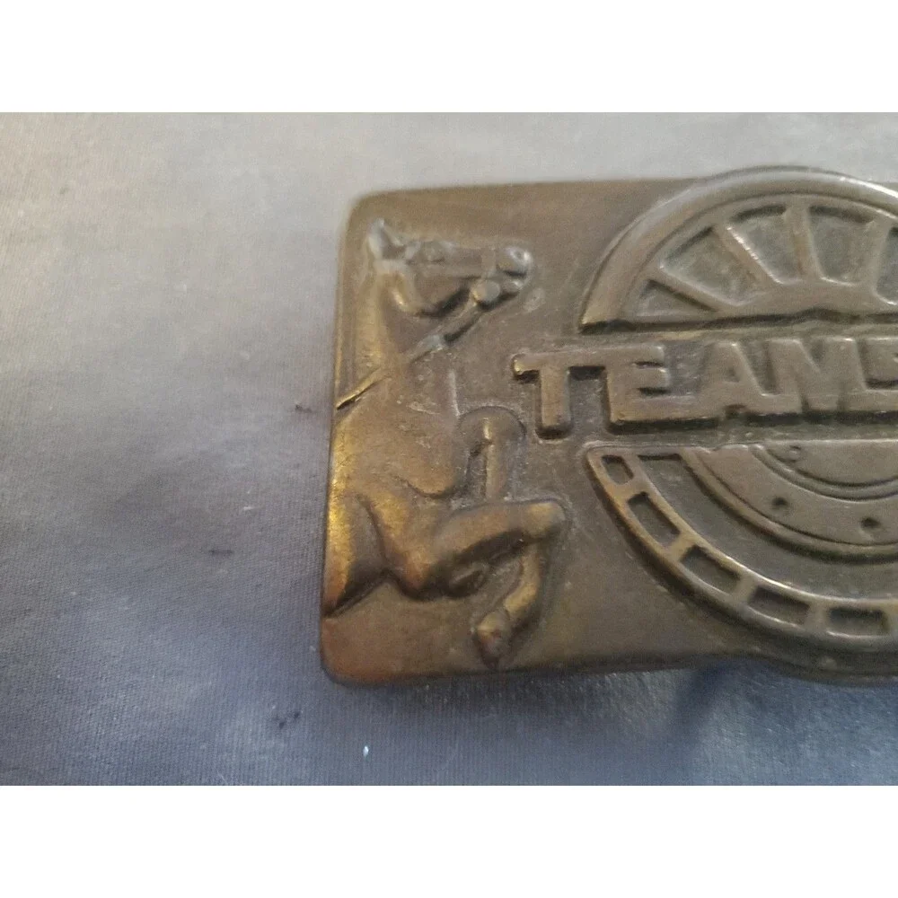 Teamsters Brass Belt Buckle Trucking UPS ABF Yellow Penske TForce DHL